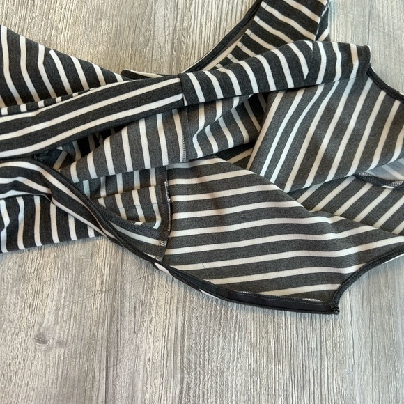 Urban Outfitters Silence + Noise Gray & White Dress Striped Mini Bodycon Medium. - Picture 7 of 13